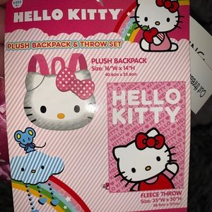 Hello Kitty Backpack and Blanket